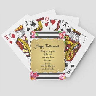 Jeu De Cartes Citation de retraite heureuse Cadeau d'adieu
