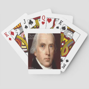 Jeu De Cartes Citation de sagesse de James Madison "Se méfier du