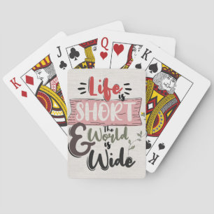 Jeu De Cartes Citation De Succès Le Monde Est Large
