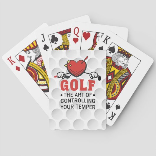 Jeu De Cartes Citation drôle de golf pour golfeur (dos)