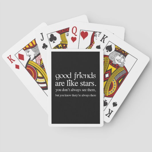 Jeu De Cartes Citation inspirante des amis (dos)