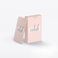 Citation moderne Pastel Pink Inhale Exhale