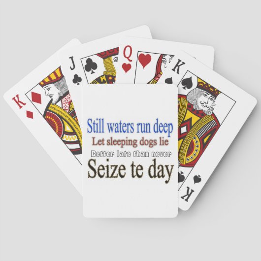 Jeu De Cartes Citations célèbres : (dos)