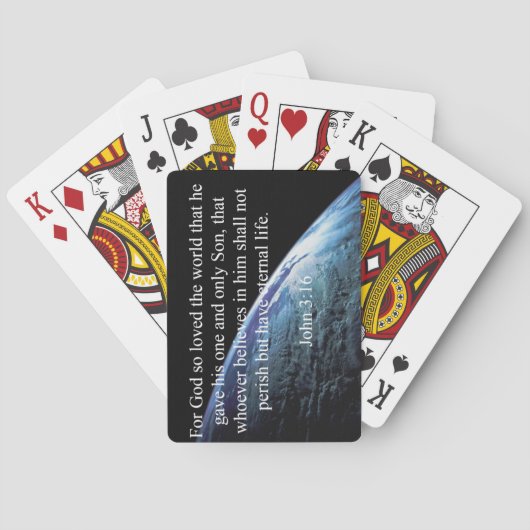 Jeu De Cartes Citations de Dieu : 3h16 de John -- "Dieu a aimé (dos)
