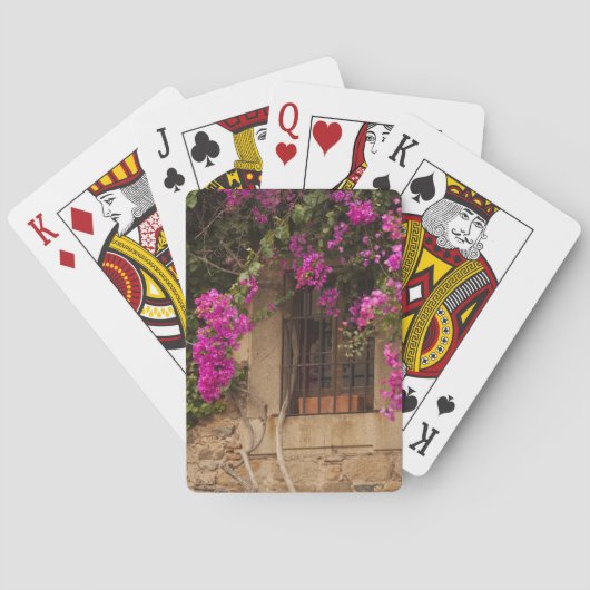 Jeu De Cartes Cité Monumentale, bâtiments couverts de fleurs (dos)
