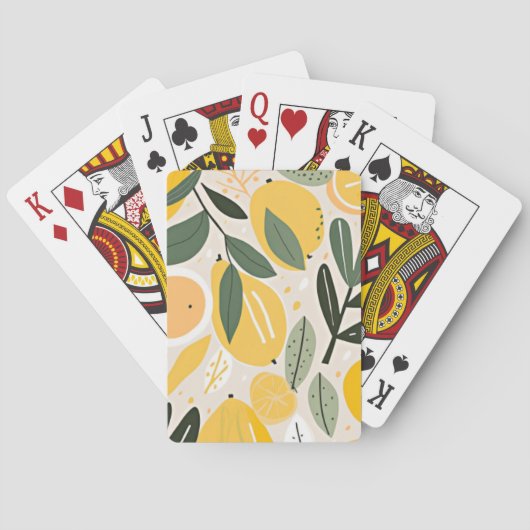 Jeu De Cartes Citron (dos)