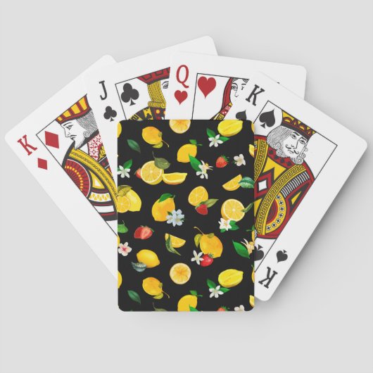 Jeu De Cartes Citron et fraise 5 (dos)