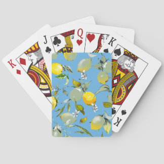Jeu De Cartes citrons aquarelle 26