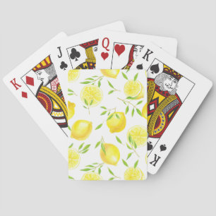 Jeu De Cartes Citrons et feuilles
