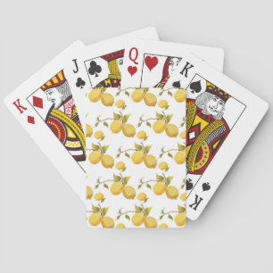 Jeu De Cartes Citrons vintages frais : Conception simpliste