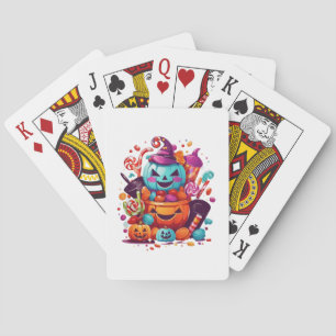Jeu De Cartes citrouille d'Halloween drôle