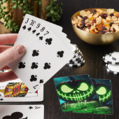 Jeu De Cartes citrouille d'Halloween vert éffrayant (In Situ)
