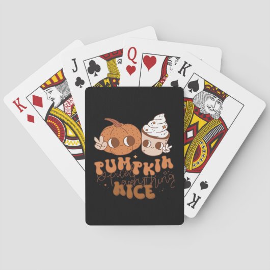 Jeu De Cartes Citrouille Épicé & Tout Nice (dos)