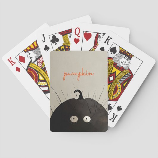 Jeu De Cartes Citrouille noir (dos)