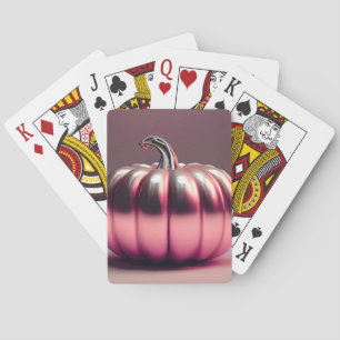 Jeu De Cartes Citrouille rose brillant