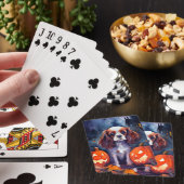 Jeu De Cartes Citrouilles Cavalier King Charles Spaniel Hallowee (In Situ)