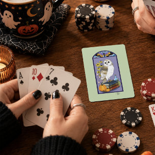 Jeu De Cartes Citrouilles de chouette de grange Art Nouveau Livr
