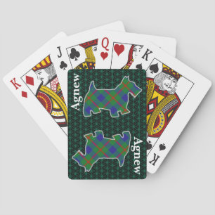 Jeu De Cartes Clan Agnew Tartan Scottish Terrier Edition