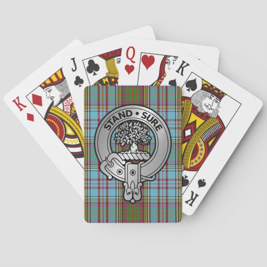 Jeu De Cartes Clan Anderson Crest & Tartan (dos)