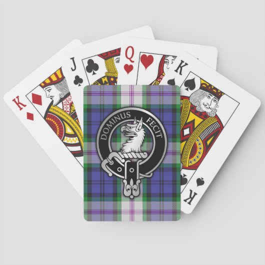 Jeu De Cartes Clan Baird Crest & Robe Tartan (dos)