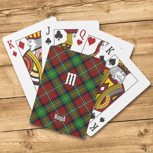 Jeu De Cartes Clan Boyd Tartan