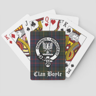 Jeu De Cartes Clan Boyle Crest Badge & Tartan