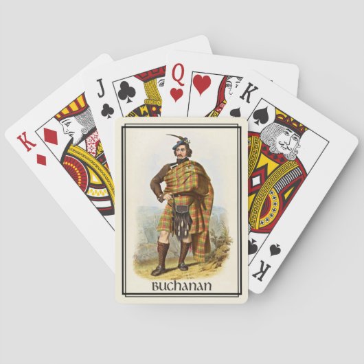 Jeu De Cartes Clan Buchanan Classique Écosse (dos)