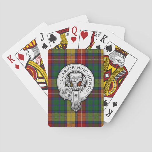 Jeu De Cartes Clan Buchanan Crest & Tartan (dos)