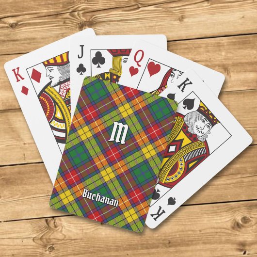 Jeu De Cartes Clan Buchanan Tartan