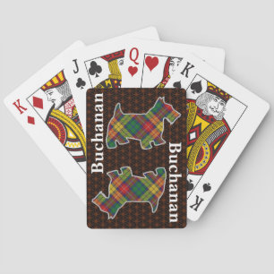 Jeu De Cartes Clan Buchanan Tartan Scottish Terrier Edition