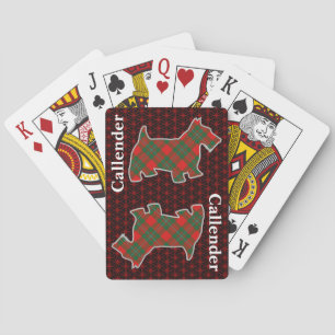 Jeu De Cartes Clan Callender Tartan Scottish Terrier Edition