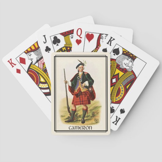 Jeu De Cartes Clan Cameron Classique Écosse (dos)