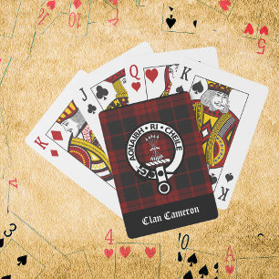 Jeu De Cartes Clan Cameron Crest & Tartan