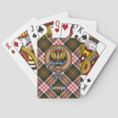 Jeu De Cartes Clan Carnegie Crest sur la robe Tartan (dos)