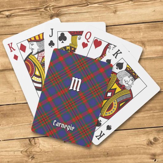 Jeu De Cartes Clan Carnegie Tartan