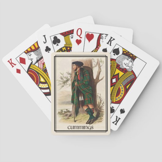 Jeu De Cartes Clan Cummings Classic Scotland (dos)