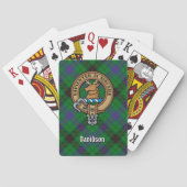 Jeu De Cartes Clan Davidson Crest sur Tartan (dos)