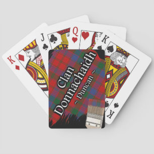 Jeu De Cartes Clan Donnachaidh Duncan Tartan Peinture Brush
