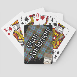 Jeu De Cartes Clan écossais Anderson Tartan Paint Brush