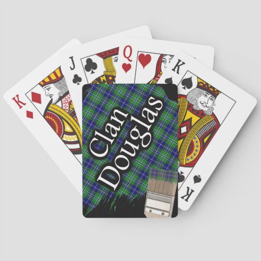Jeu De Cartes Clan écossais Douglas Tartan Paint Brush (dos)