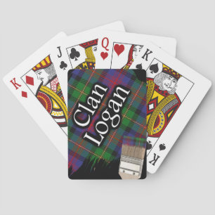 Jeu De Cartes Clan écossais Logan Tartan pinceau