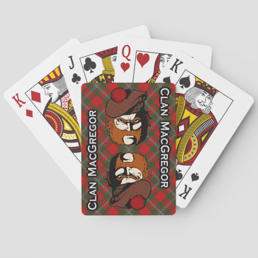 Jeu De Cartes Clan écossais MacGregor Tartan Deck (dos)