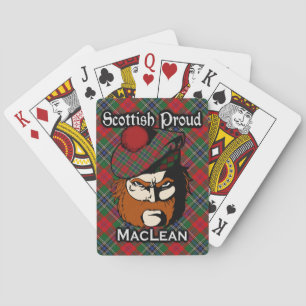 Jeu De Cartes Clan écossais MacLean Tartan Deck