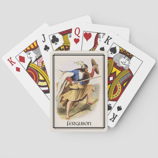 Jeu De Cartes Clan Ferguson Classique Écosse (dos)