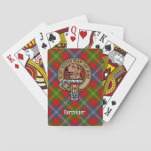 Jeu De Cartes Clan Forrester Crest sur Tartan (dos)