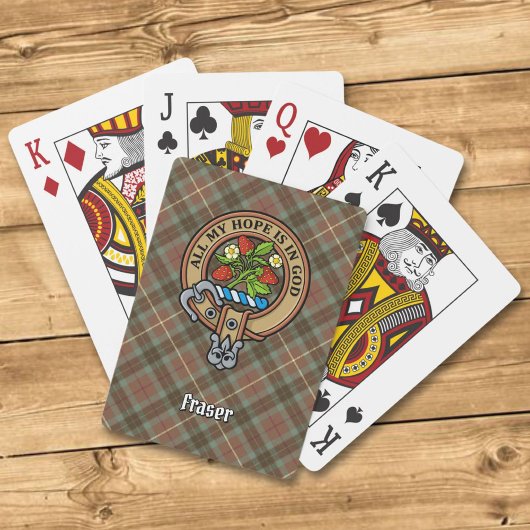 Jeu De Cartes Clan Fraser Crest Jouer aux cartes