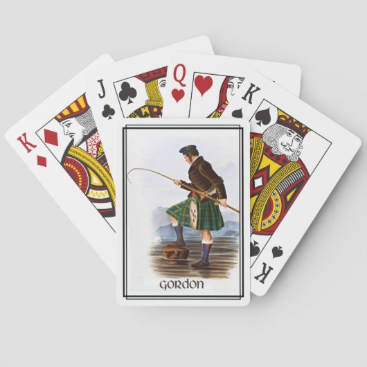 Jeu De Cartes Clan Gordon Classic Scotland (dos)