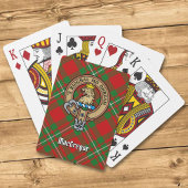 Jeu De Cartes Clan Gregor Crest sur Tartan Jouer des cartes