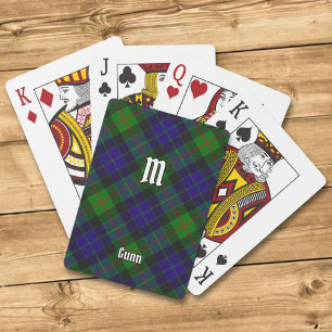 Jeu De Cartes Clan Gunn Tartan Jouer Des Cartes