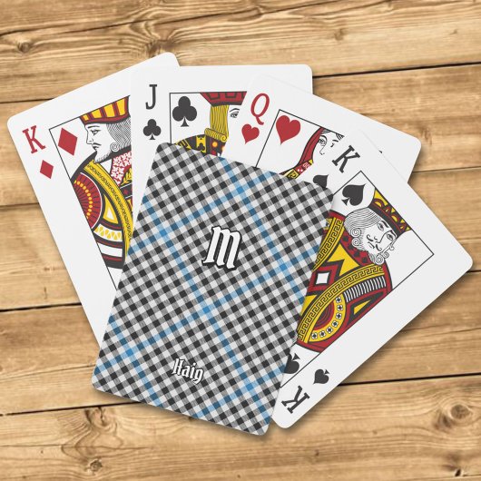 Jeu De Cartes Clan Haig Check Tartan